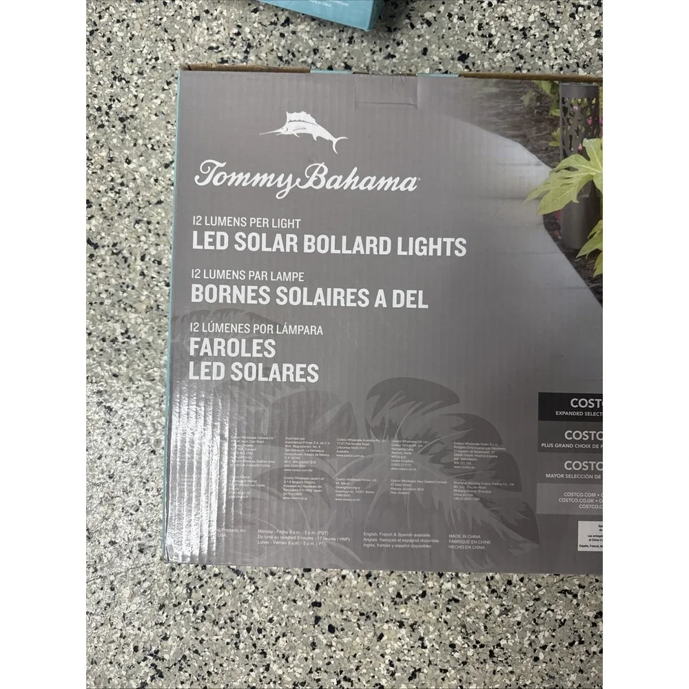 NEW Tommy Bahama 6 Pk Solar LED Path Garden Patio Landscape Solar Lights NIB